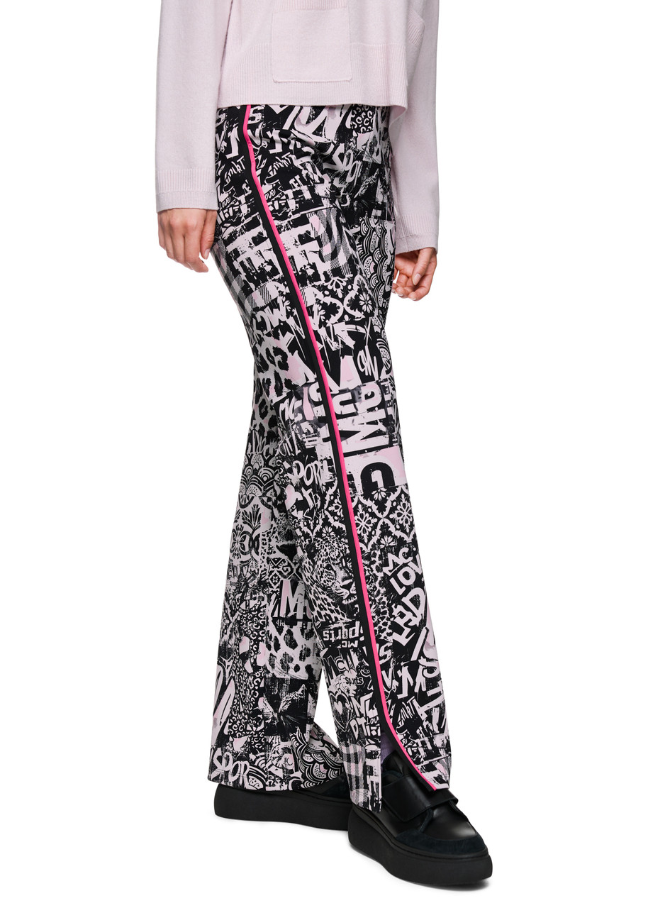 MARC CAIN SPORTS Soft Lilac New Washington Trousers With Print